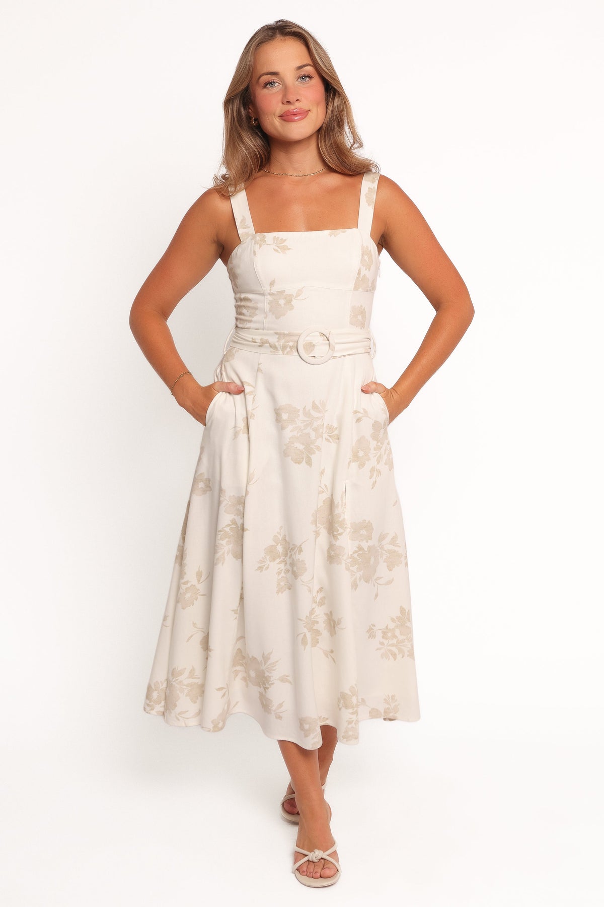 Liora Midi Dress - Antique White