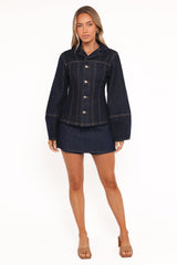 Luchia Denim Jacket - Dark Indigo