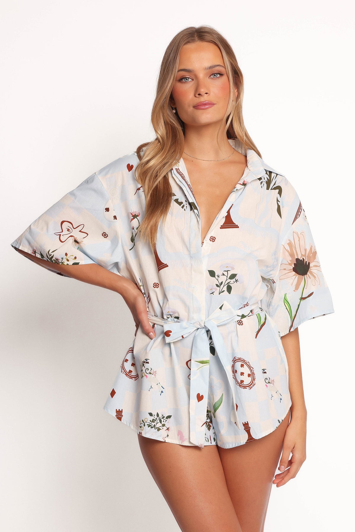 Luisa Romper - Blue Floral