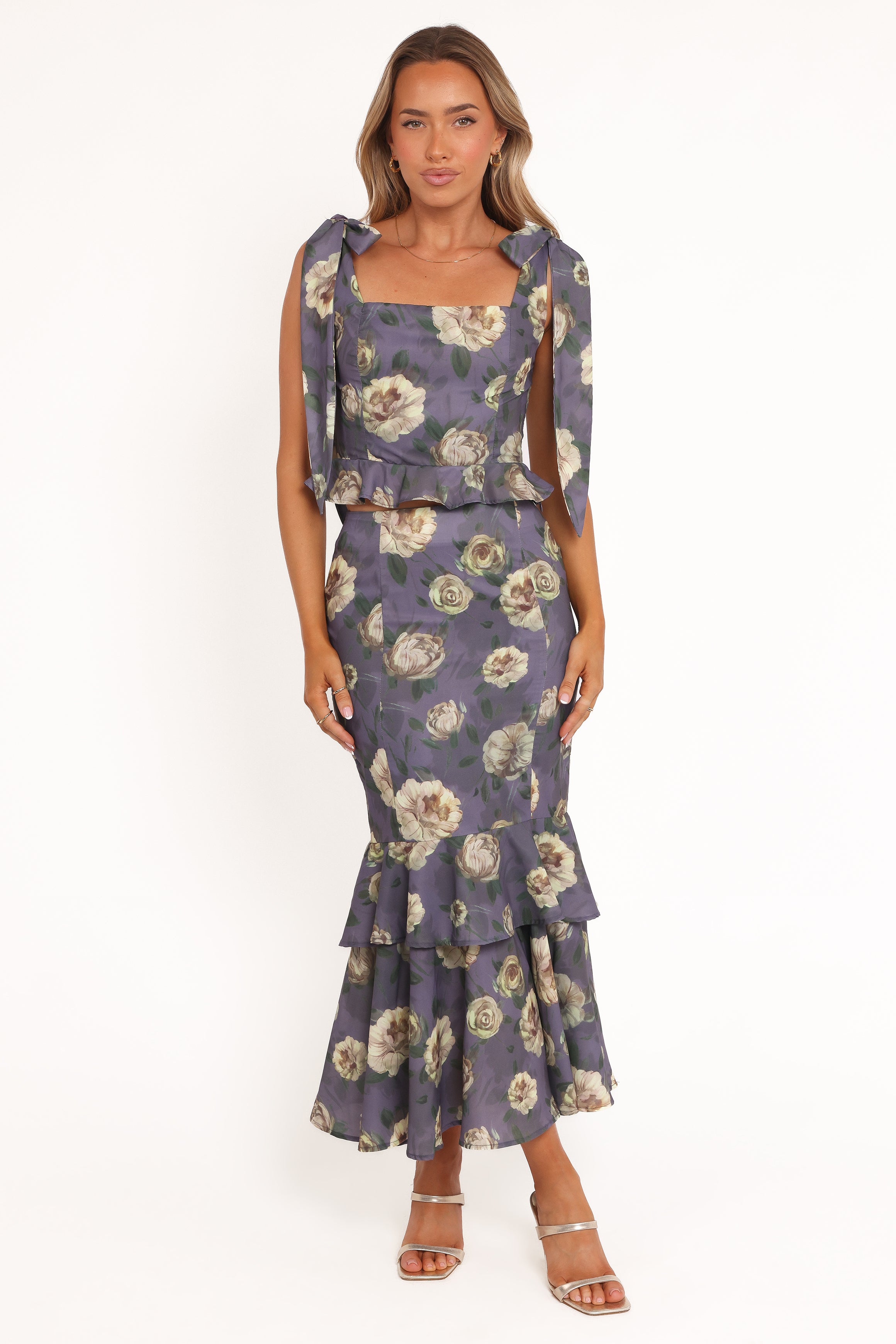 Luna Two Piece Set - Lavender Floral