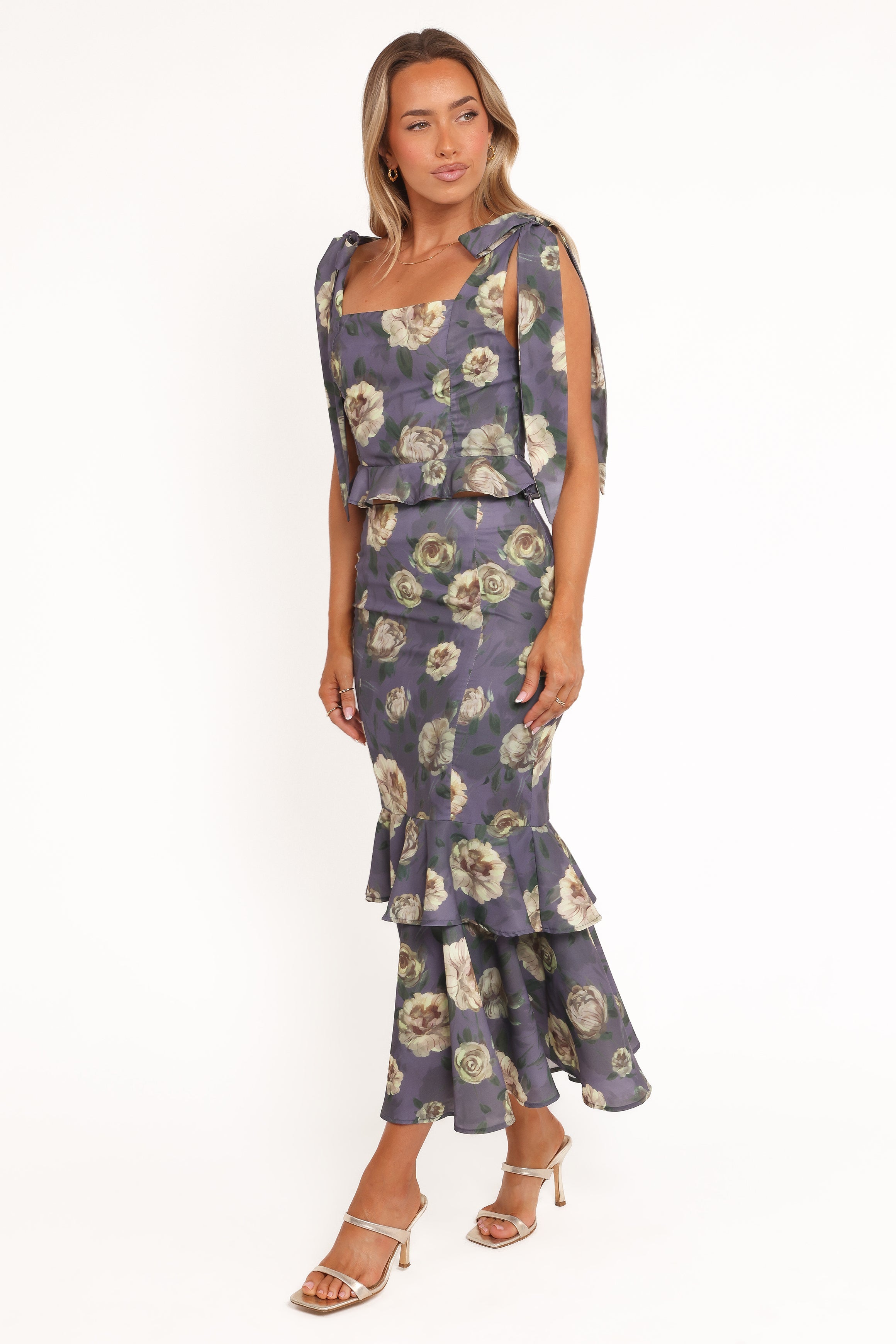 Luna Two Piece Set - Lavender Floral