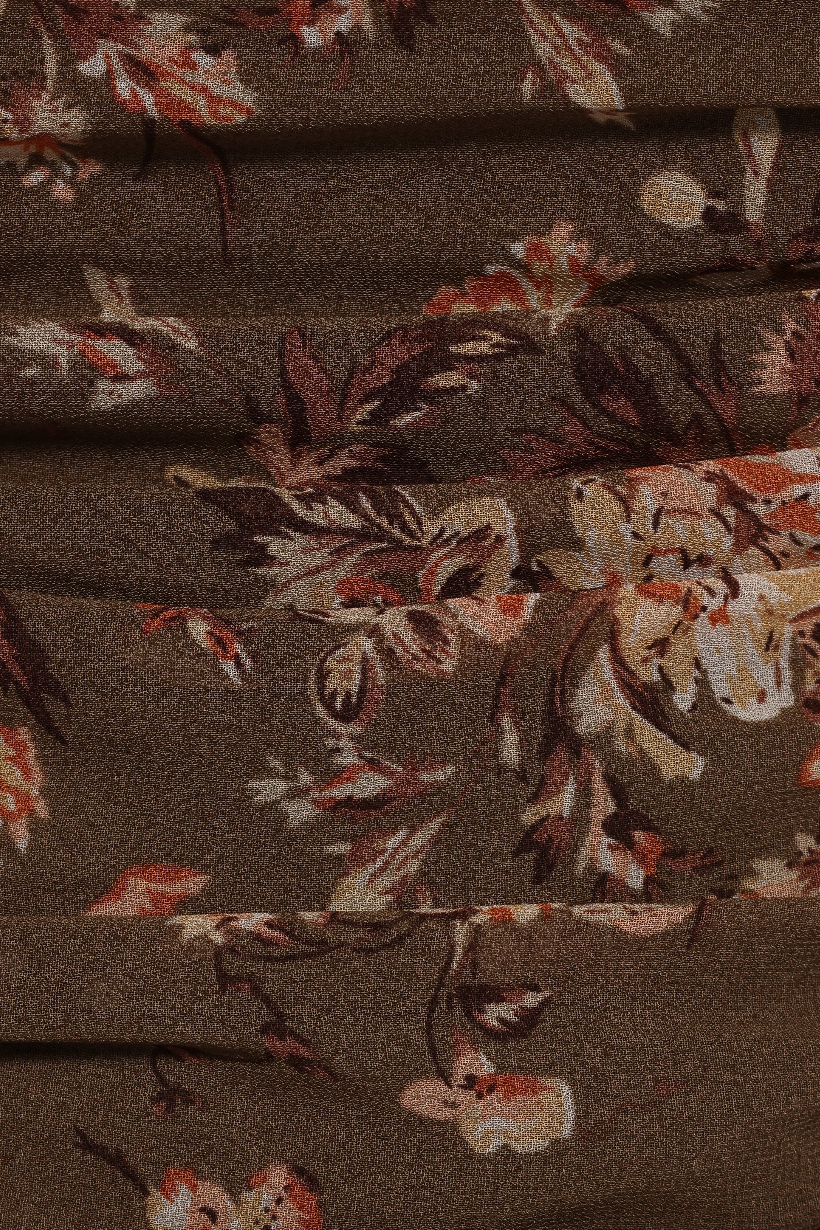 Maia Long Sleeve Top - Olive Floral