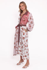 Maiden Long Sleeve Midi Dress - First Blush