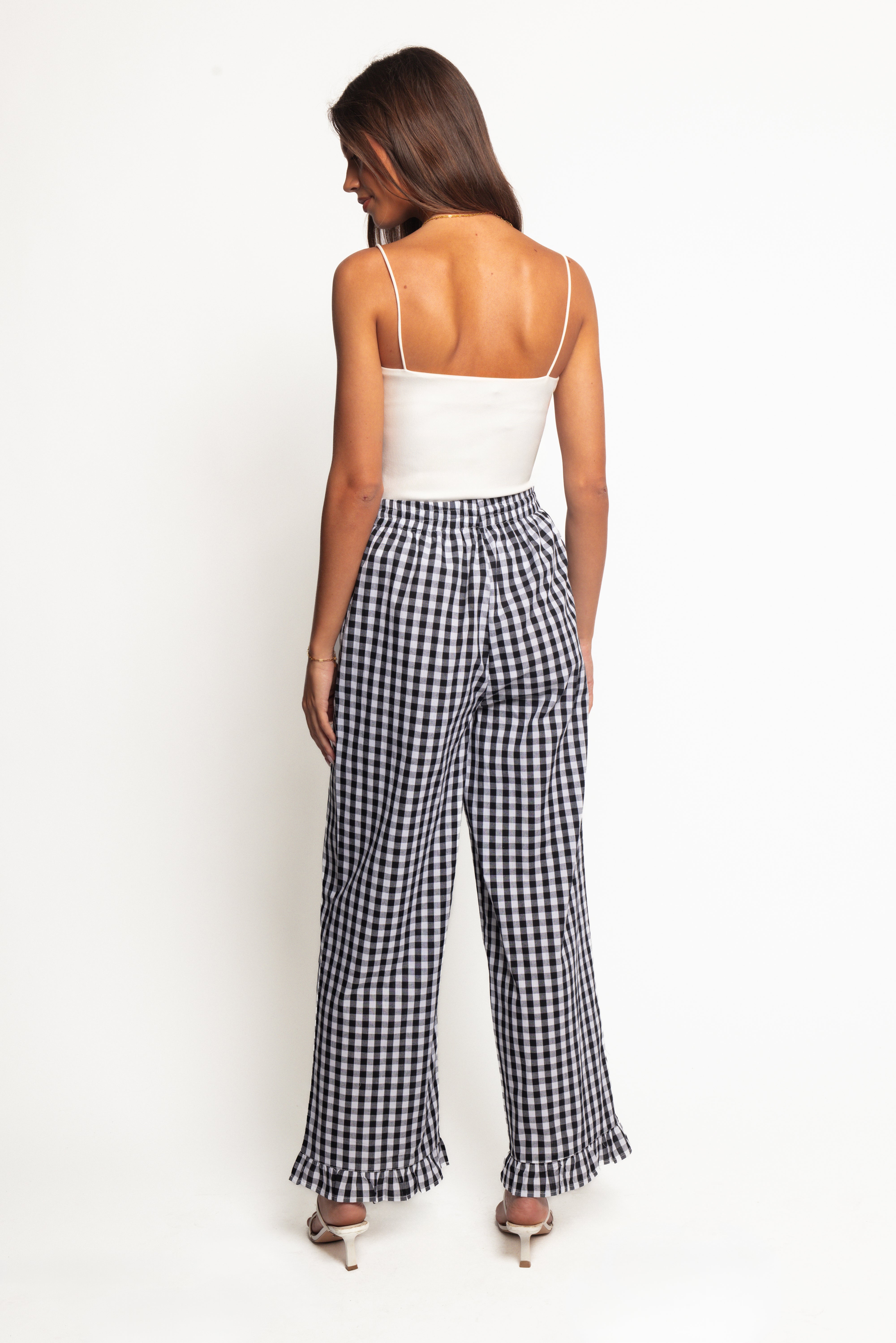 Marina Pant - Black Gingham