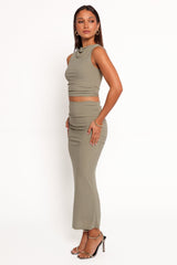 Mattie Two Piece Set - Olive