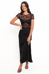 McKayla Midi Dress - Black