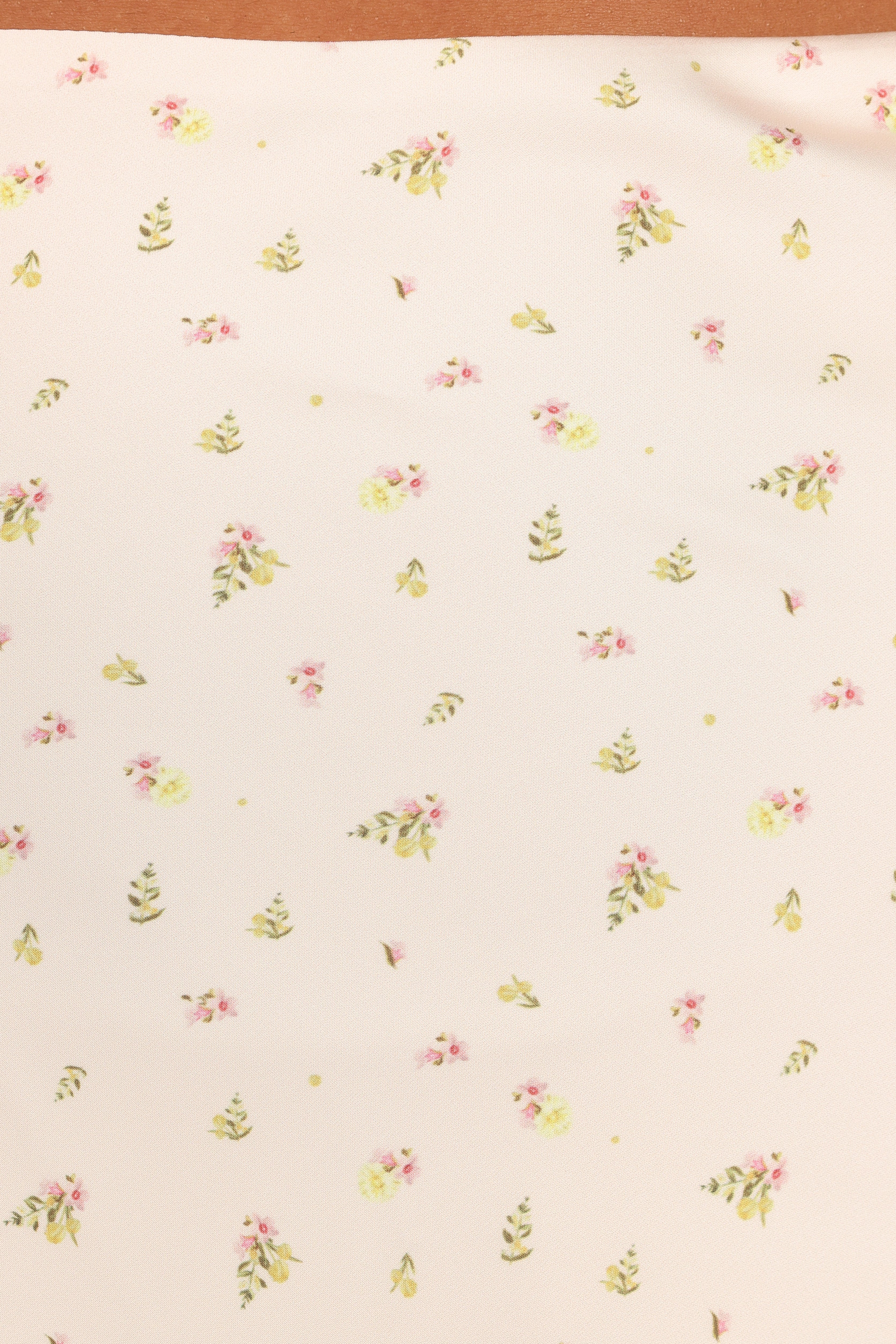 Mei Satin Midi Skirt - Tiny Blooms