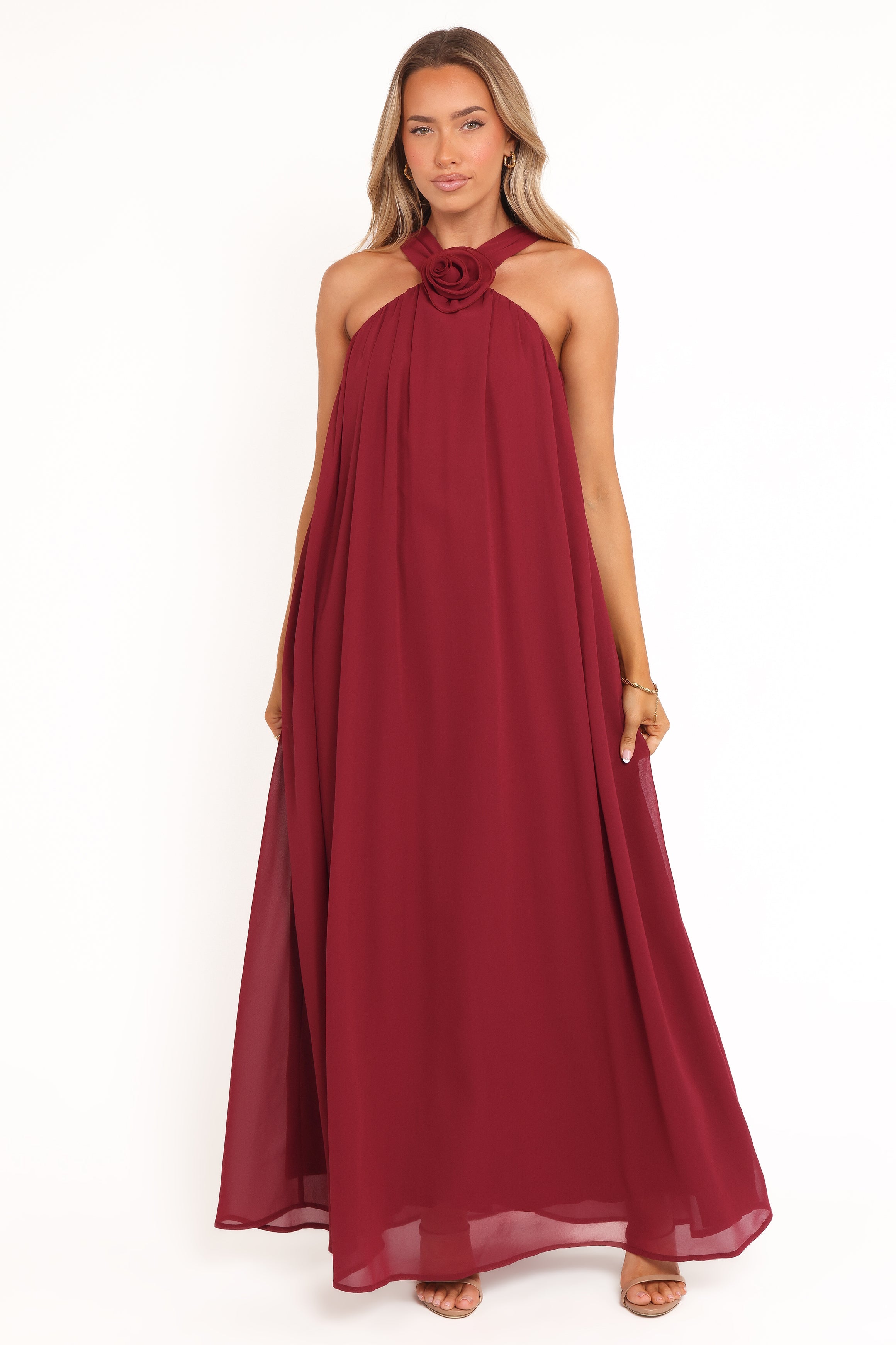 Melba Maxi Dress - Berry