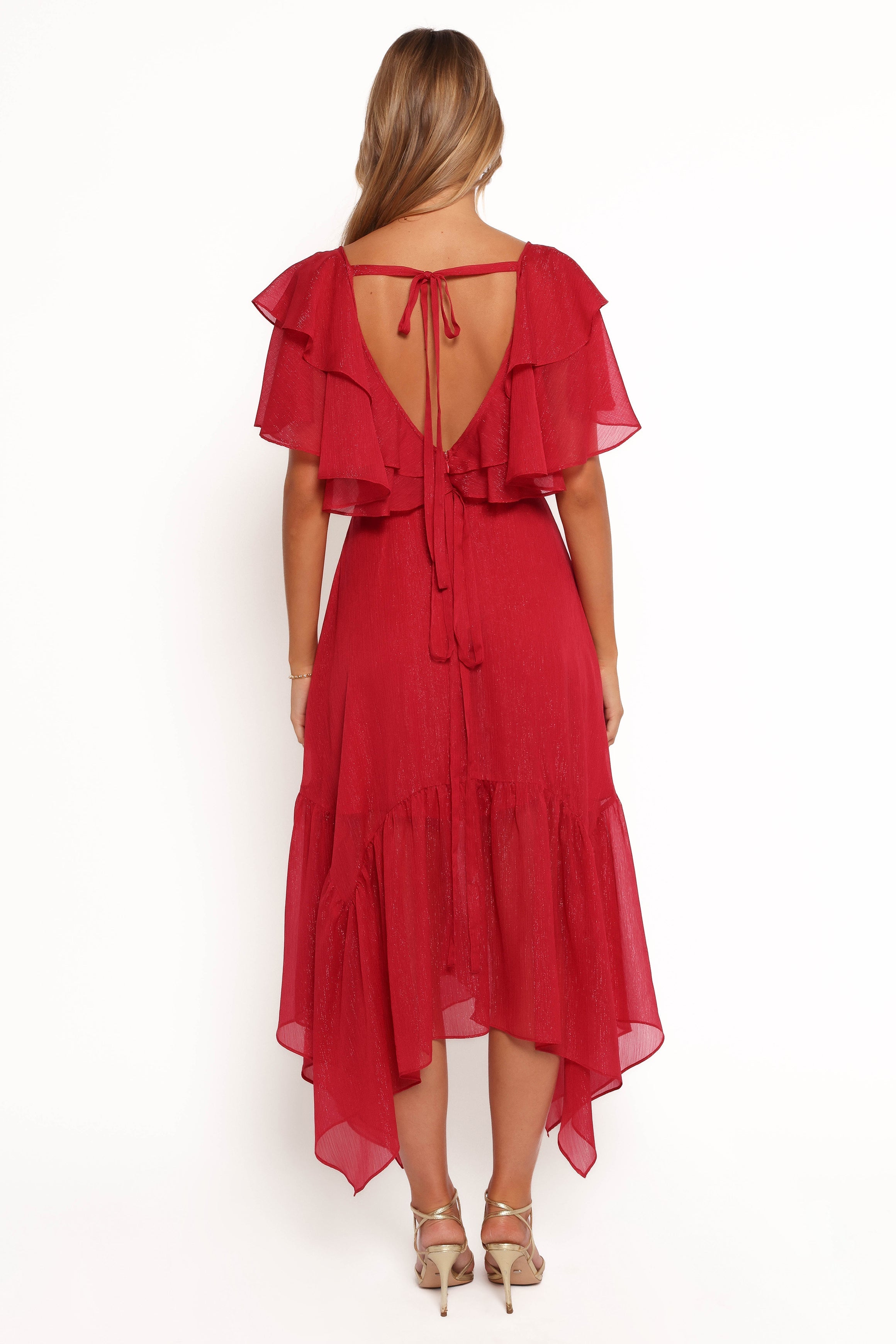 Merida Midi Dress - Red