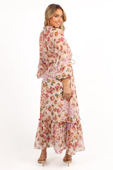 Micah Long Sleeve Midi Dress - Blush