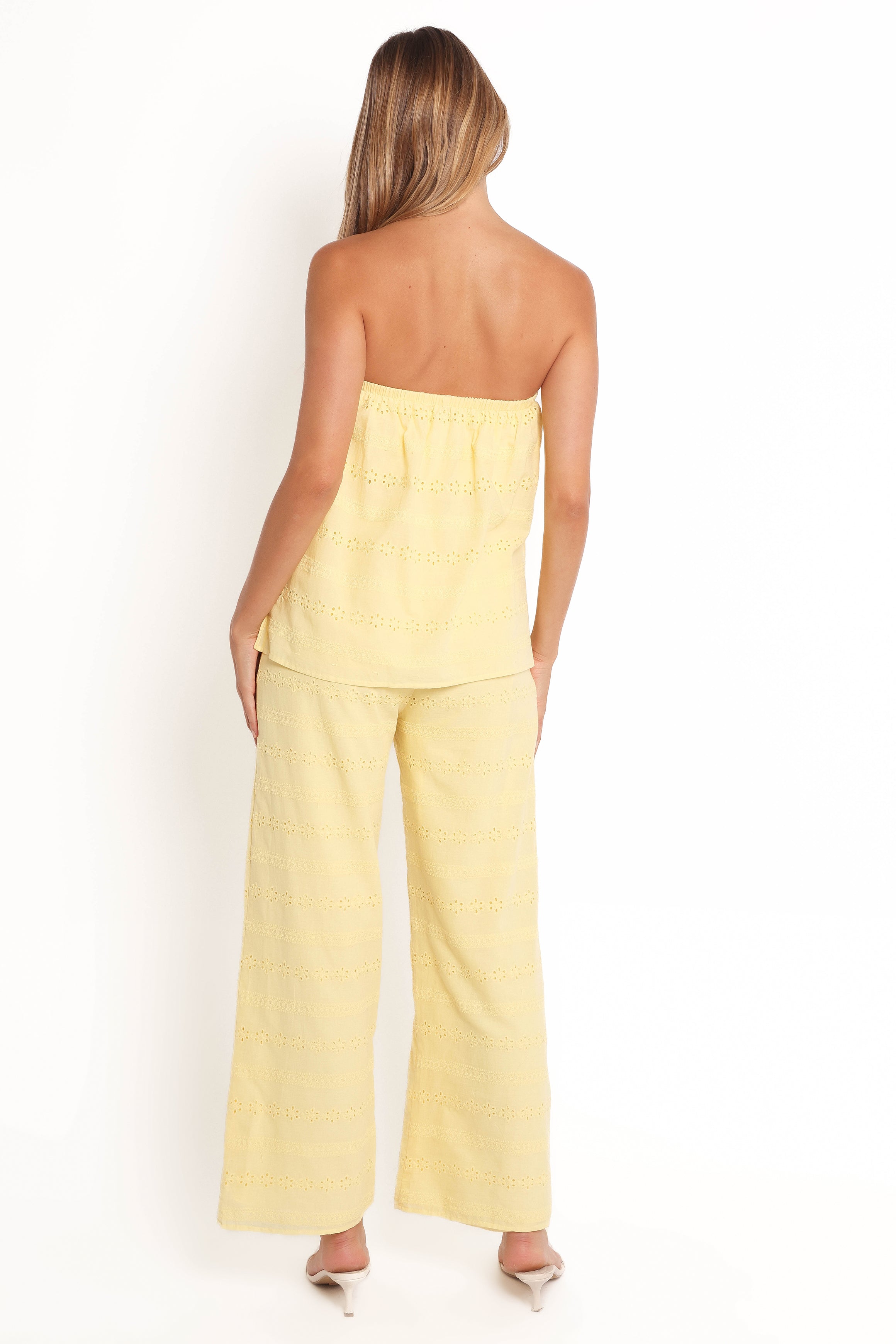 Michele Strapless Jumpsuit - Butter Yellow