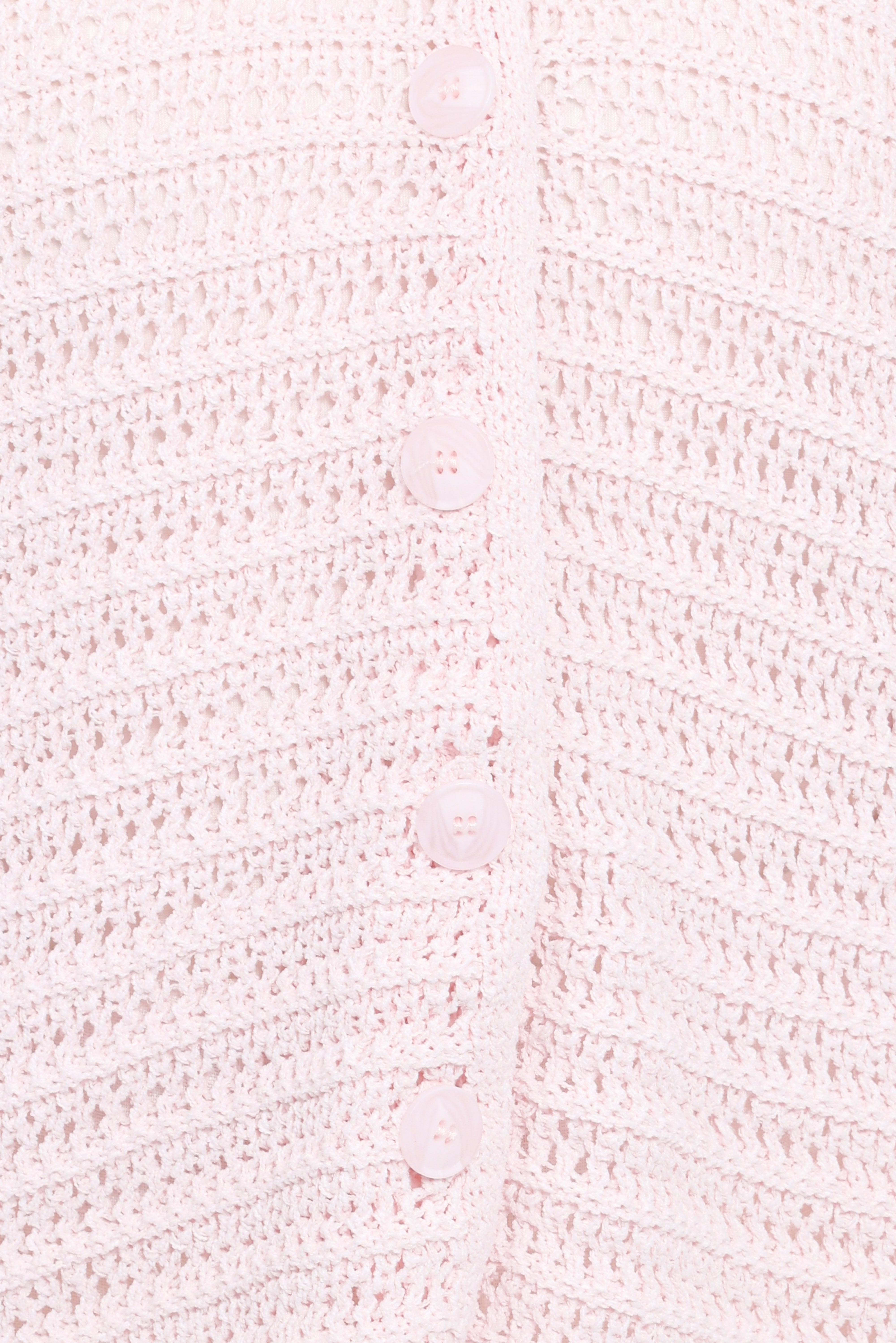 Lyra Large Collar Cardigan - Pale Pink