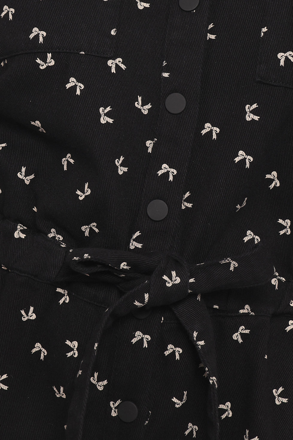 Niqui Long Sleeve Romper - Black Cream