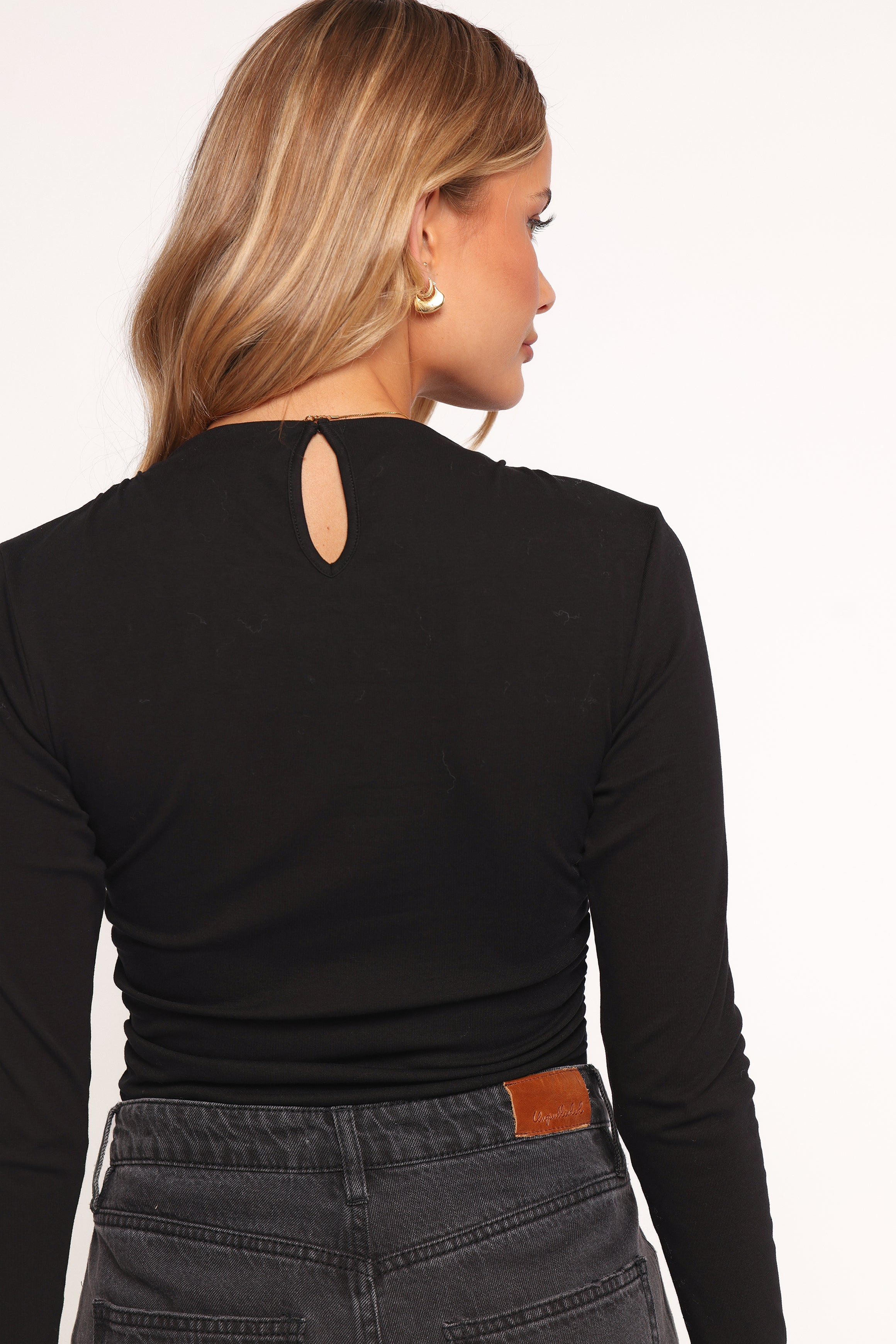 Nissa Long Sleeve Top - Black