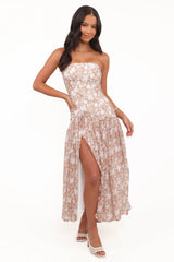 Nyx Strapless Maxi Dress - Mocha