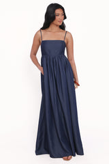 Odessa Maxi Dress - Dark Chambray