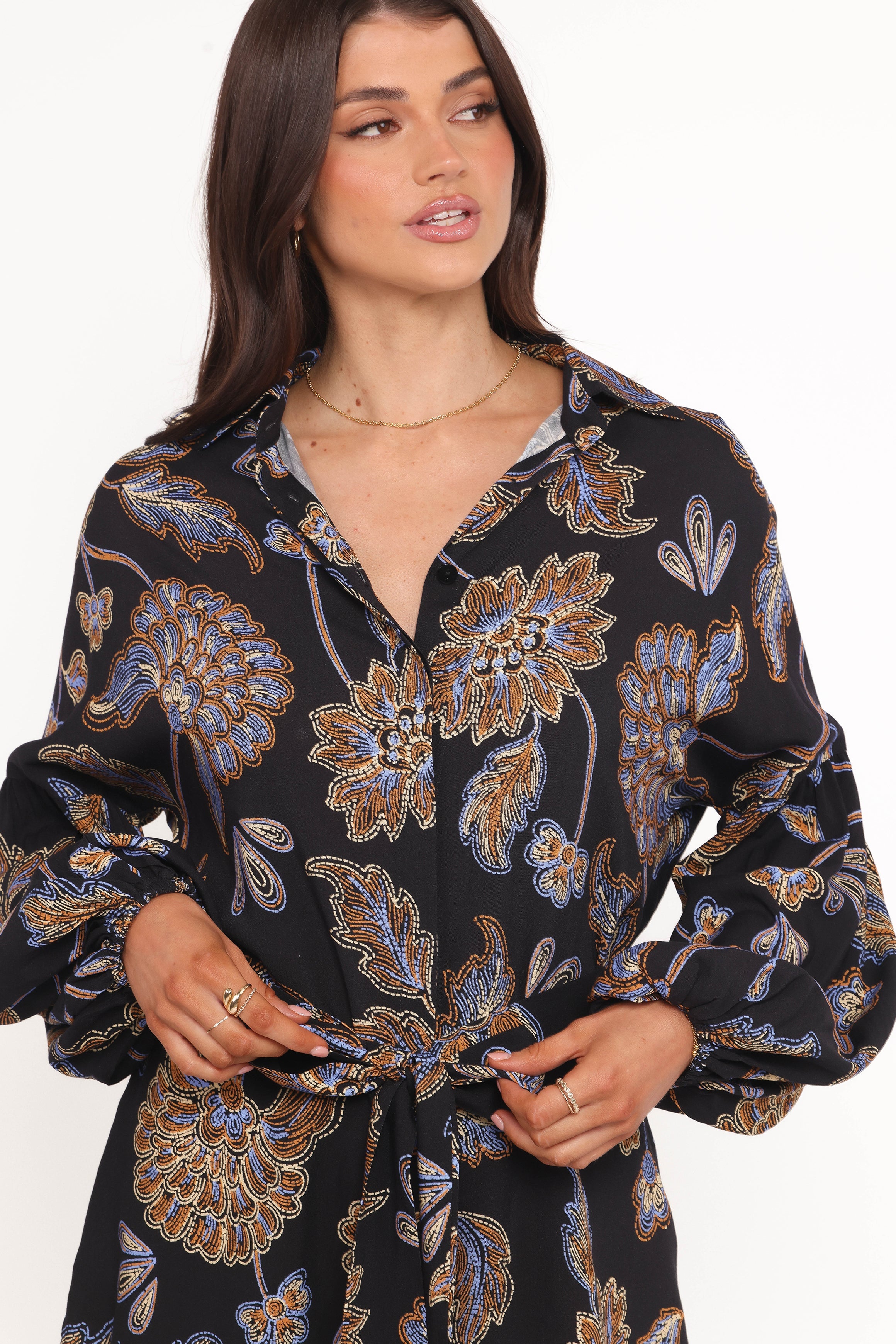 Pali Romper - Black Floral