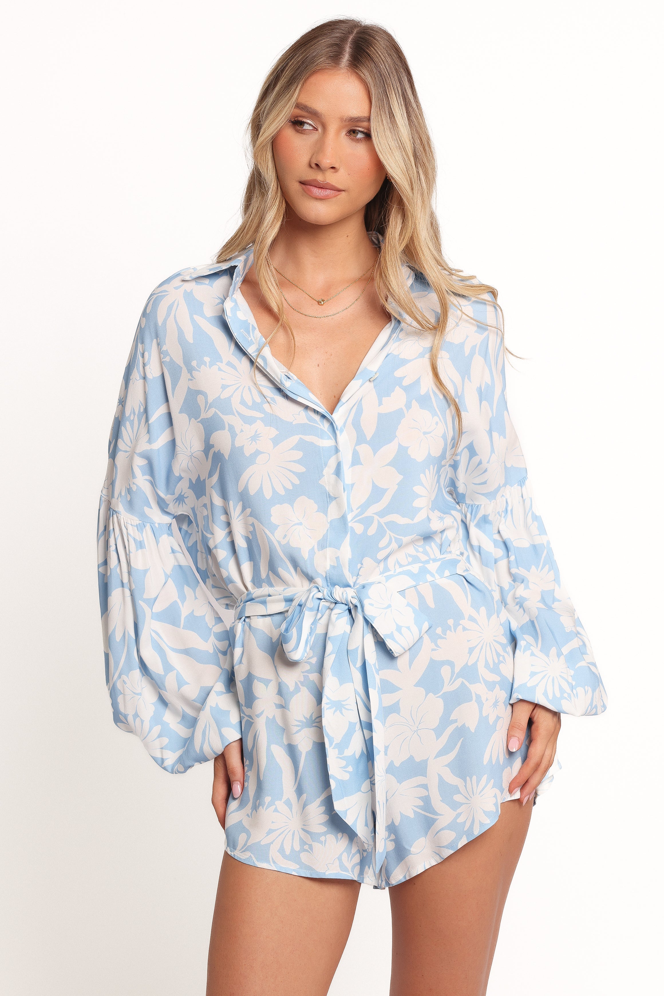 Pali Romper - Blue Floral