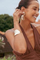 Palm Earrings - Gold