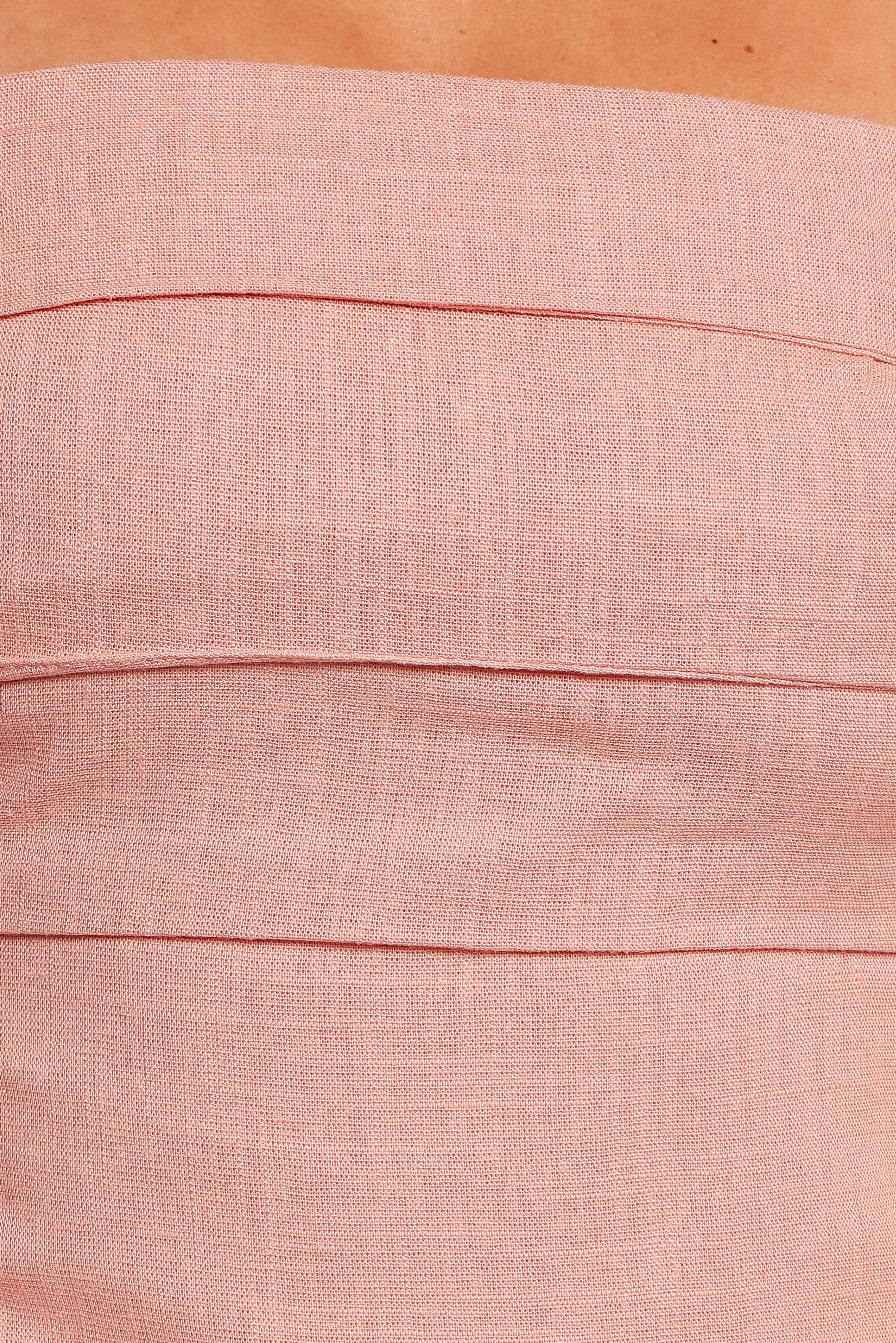 Patterson Tie Shoulder Midi Dress - Blush