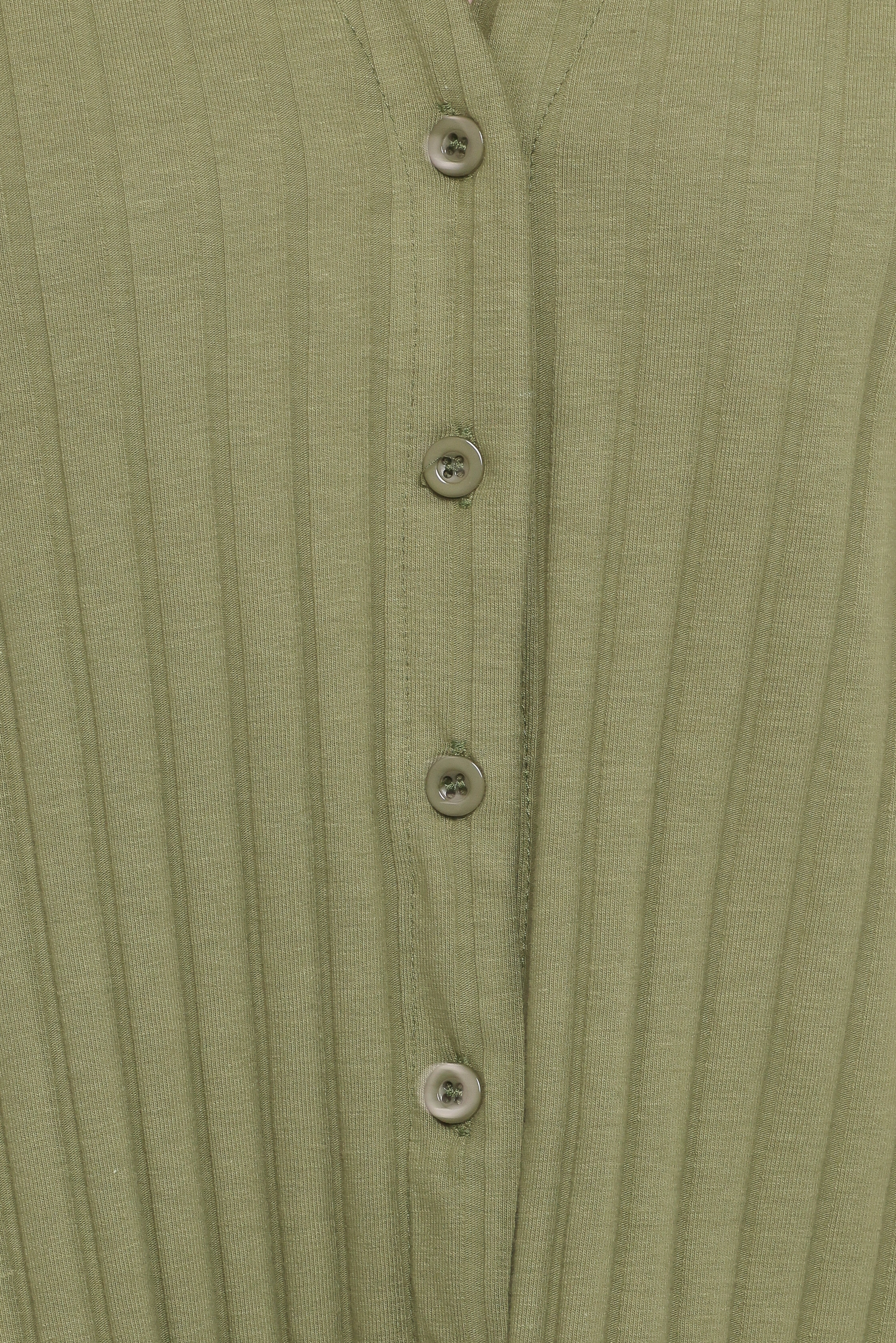 Phillipa Wide Ribbed Shirt Set - Olive