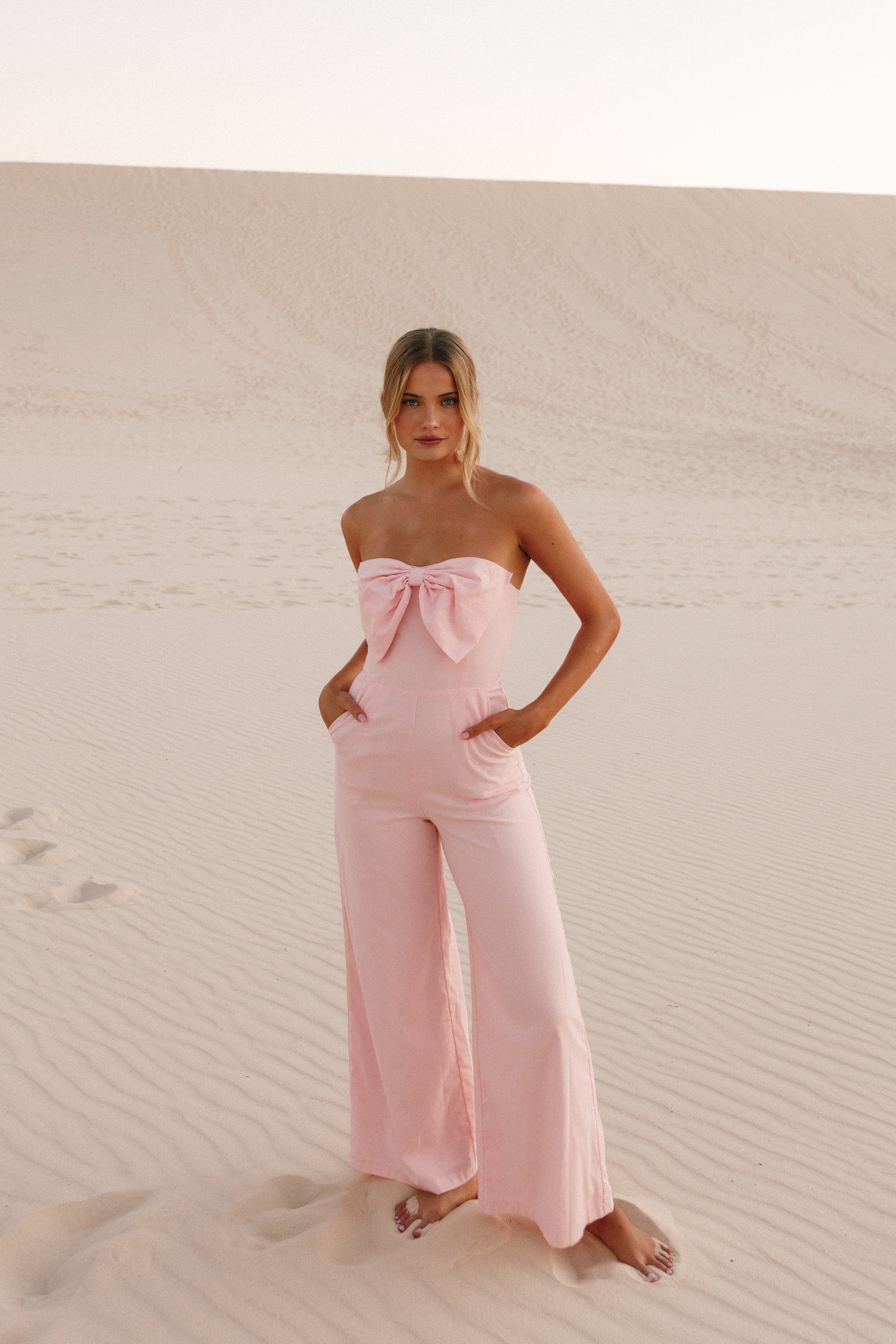 PLAYSUITS @Poppy Jumpsuit - Petal Pink