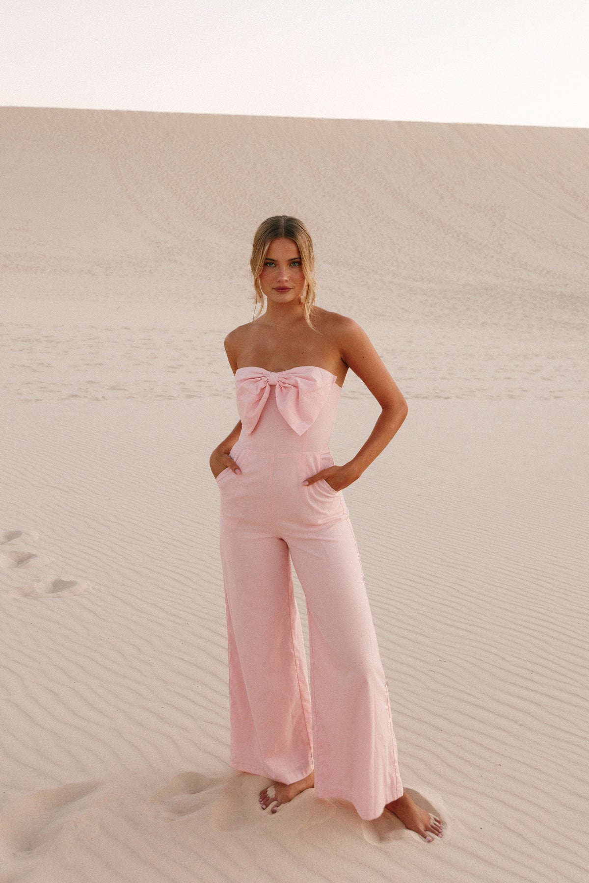 PLAYSUITS @Poppy Jumpsuit - Petal Pink