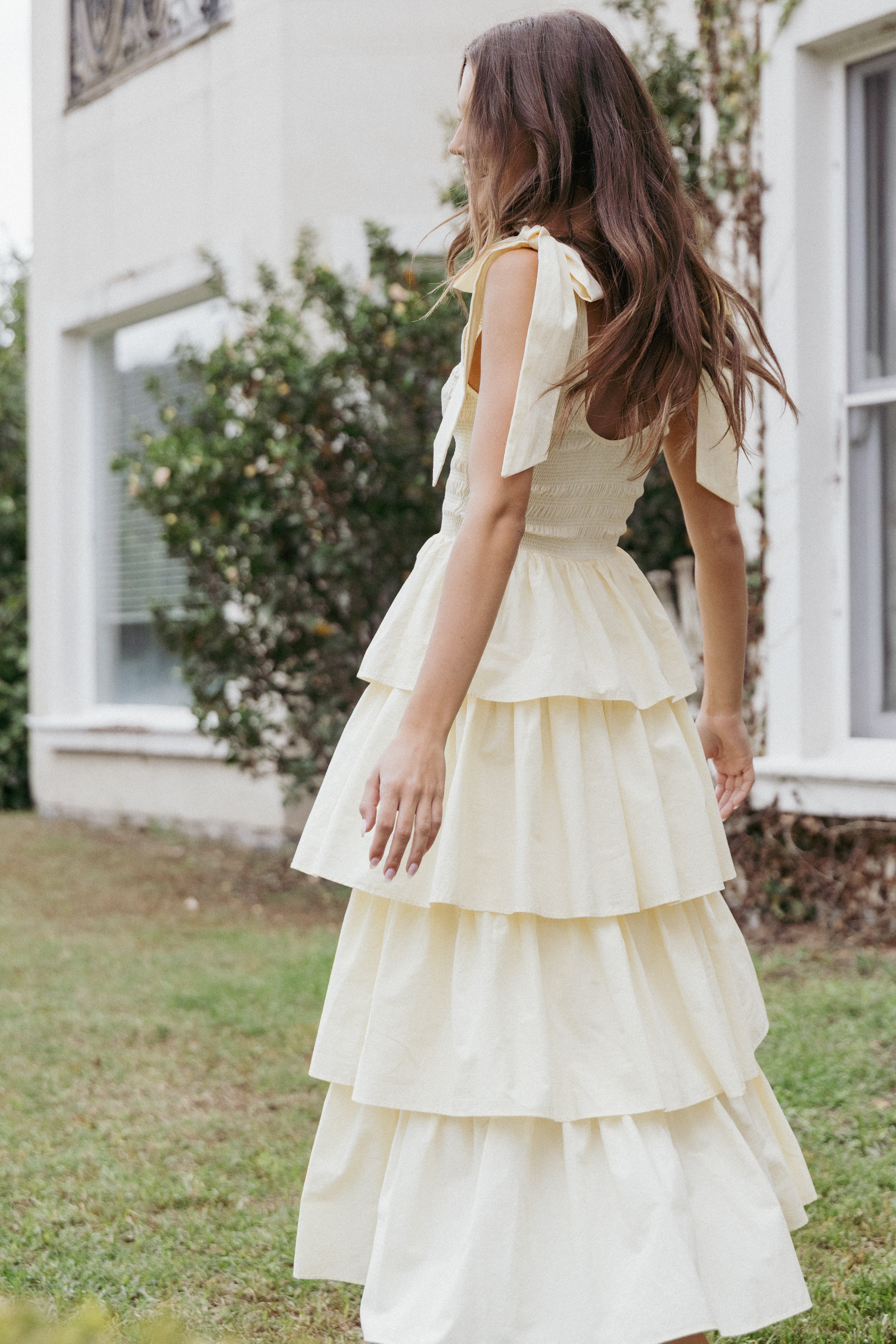 Raphael Tiered Maxi Dress - Yellow