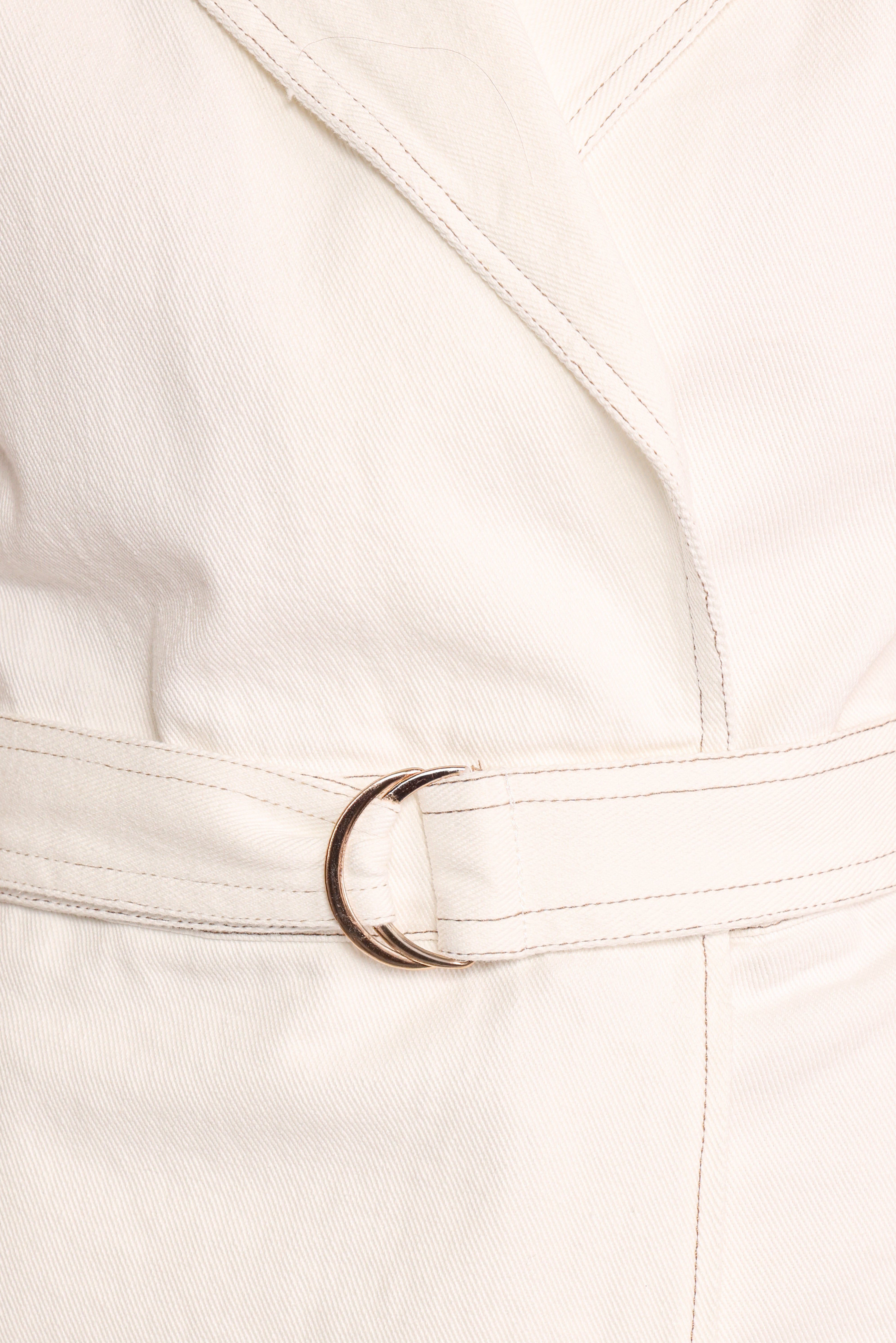 Rhi Denim Romper - White