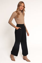 Rissa Wide Leg Pant - Black
