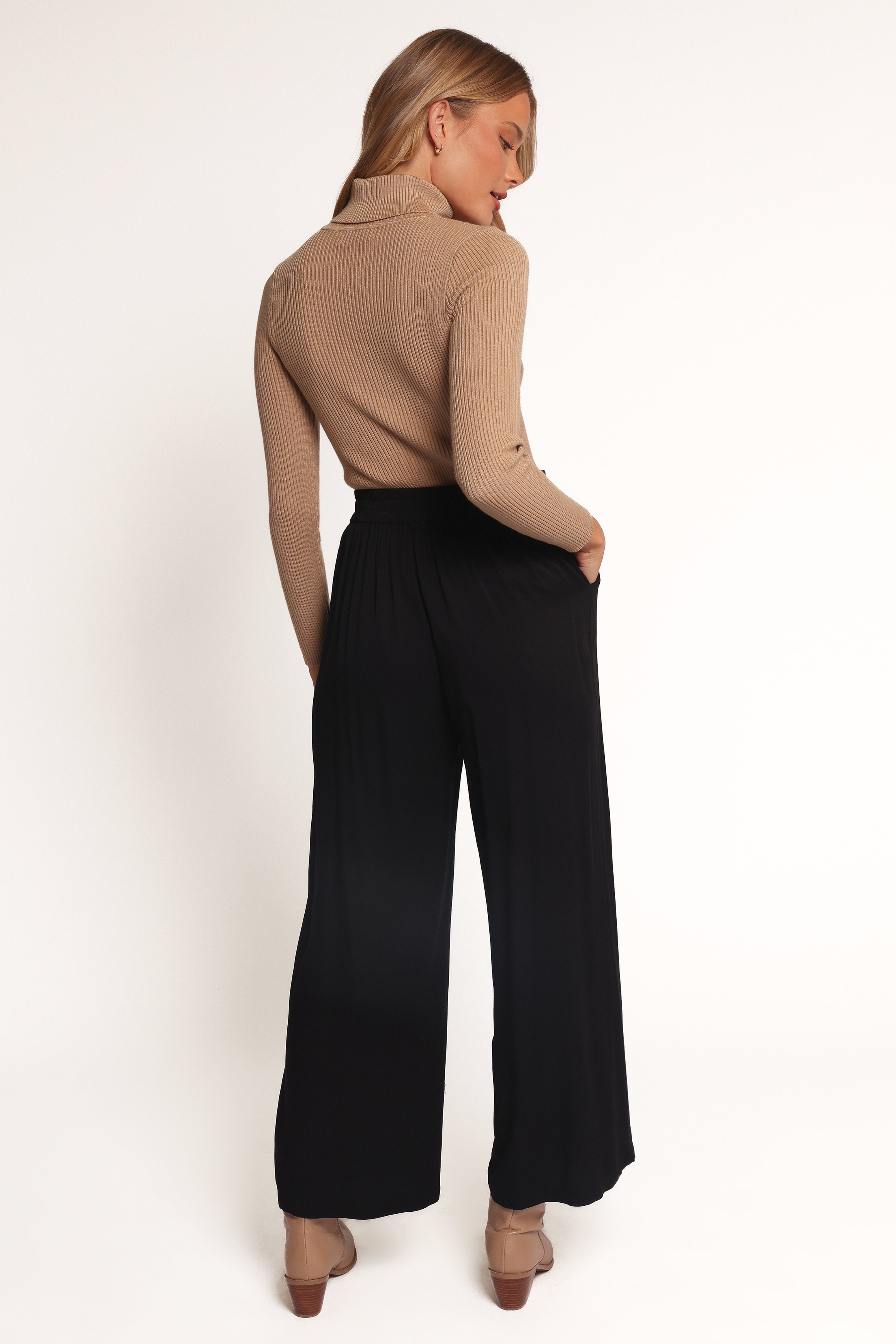 Rissa Wide Leg Pant - Black