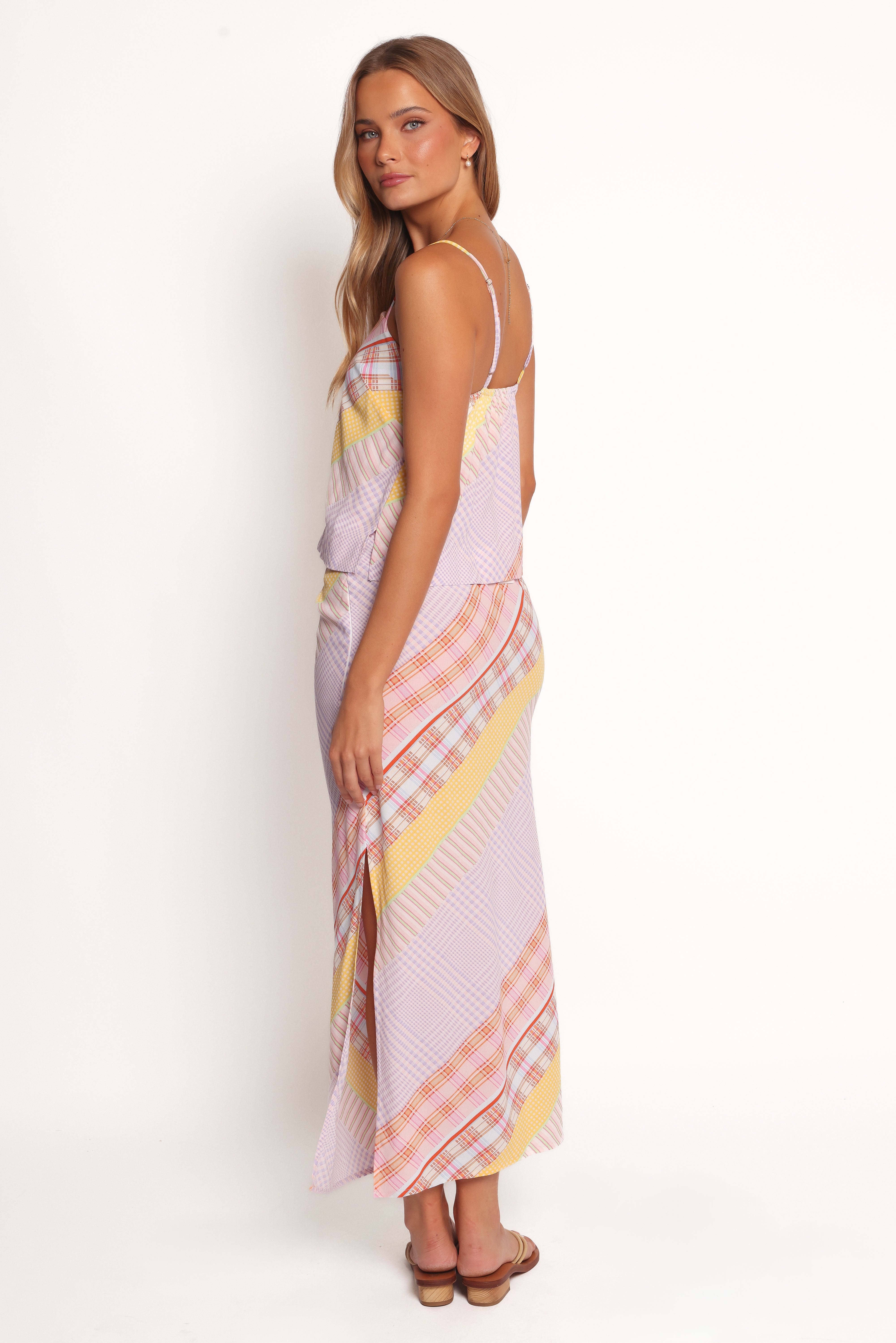 Riven Skirt Set - Pink Plaid