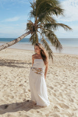 Soph Strapless Maxi Dress - White