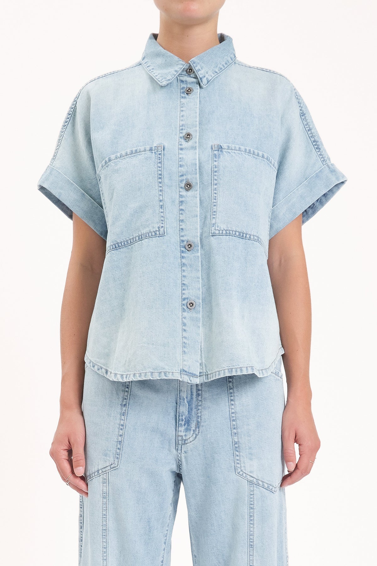 Shore Button Front Shirt - Wild Card