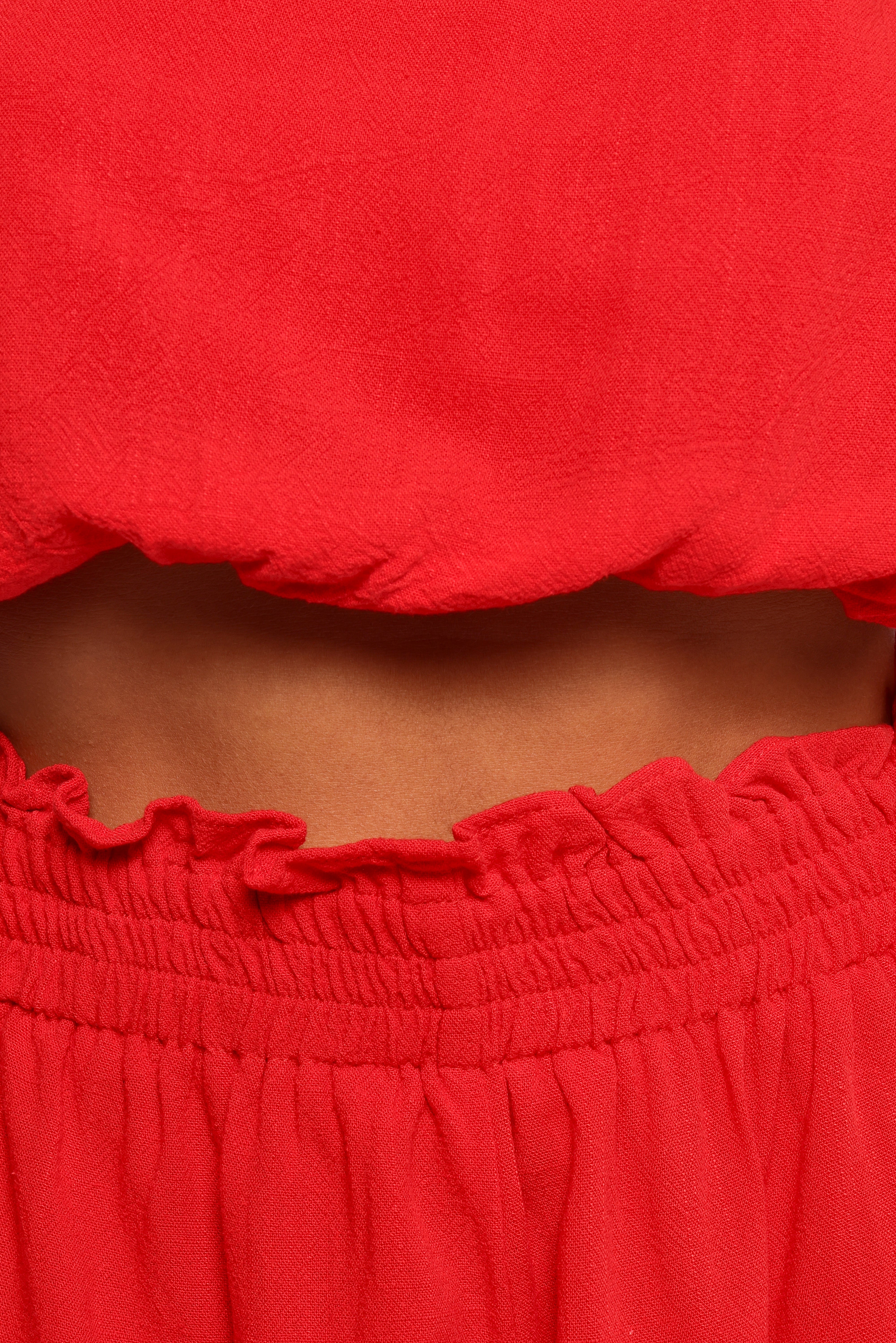 Sally Top & Short Set - Red