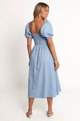 Serenade Midi Dress - Blue