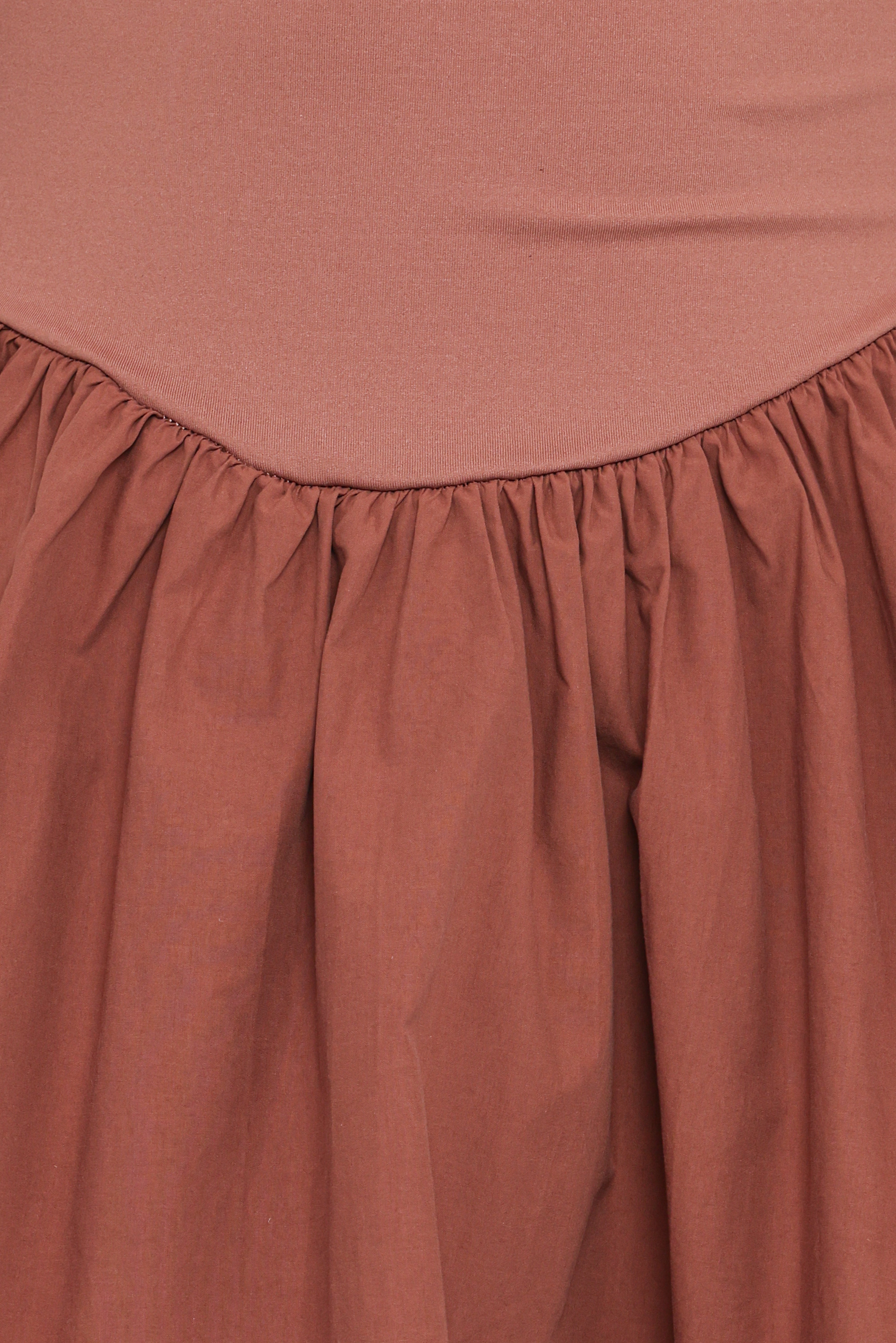 Sheena Long Sleeve Mini Dress - Mocha