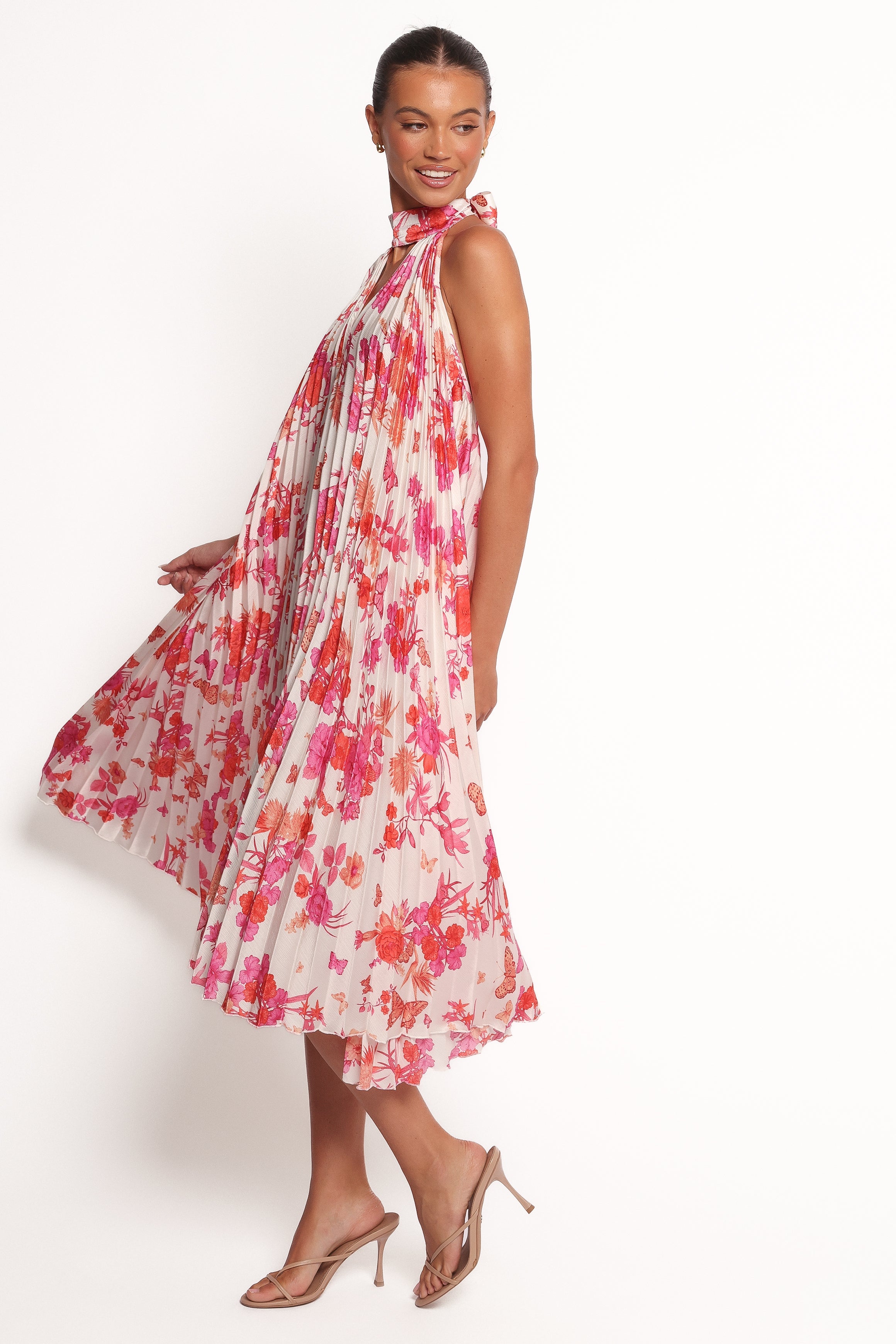 Sirmione Maxi Dress - Pink Floral