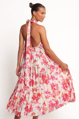 Sirmione Maxi Dress - Pink Floral