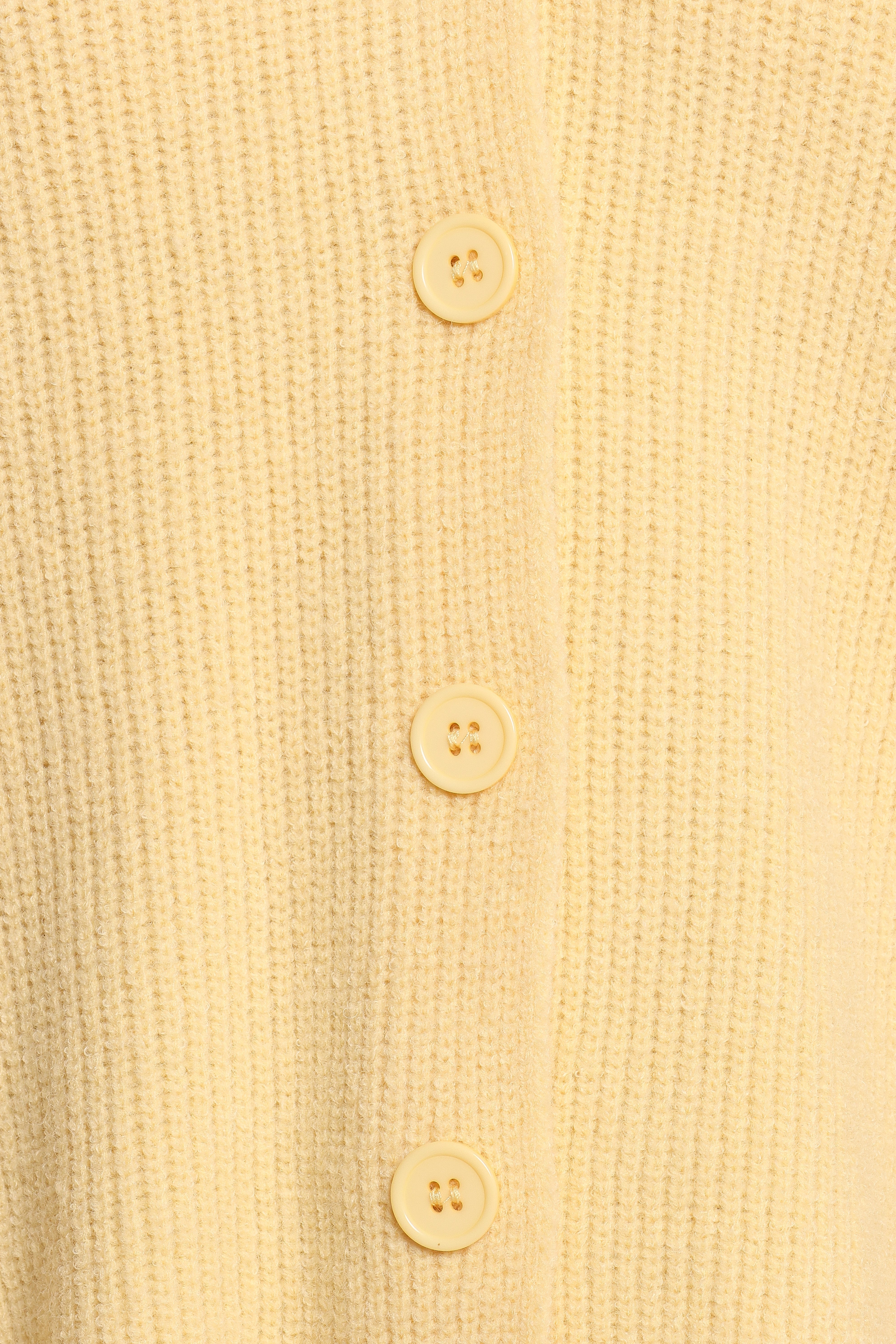Sybil Button Front Cardigan - Butter Yellow