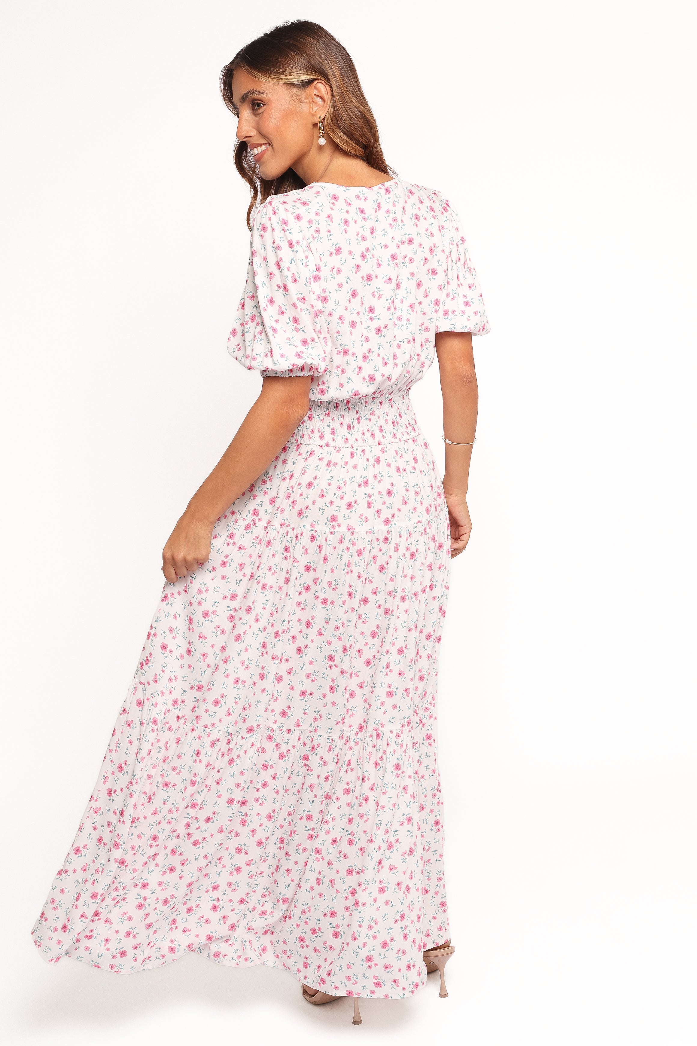 Thomas Maxi Dress - Pink Ditsy Floral