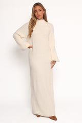 Tobin Knit Maxi Dress - Cream