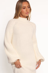 Tobin Knit Maxi Dress - Cream