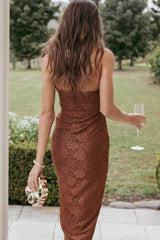 Tucker Midi Dress - Brown