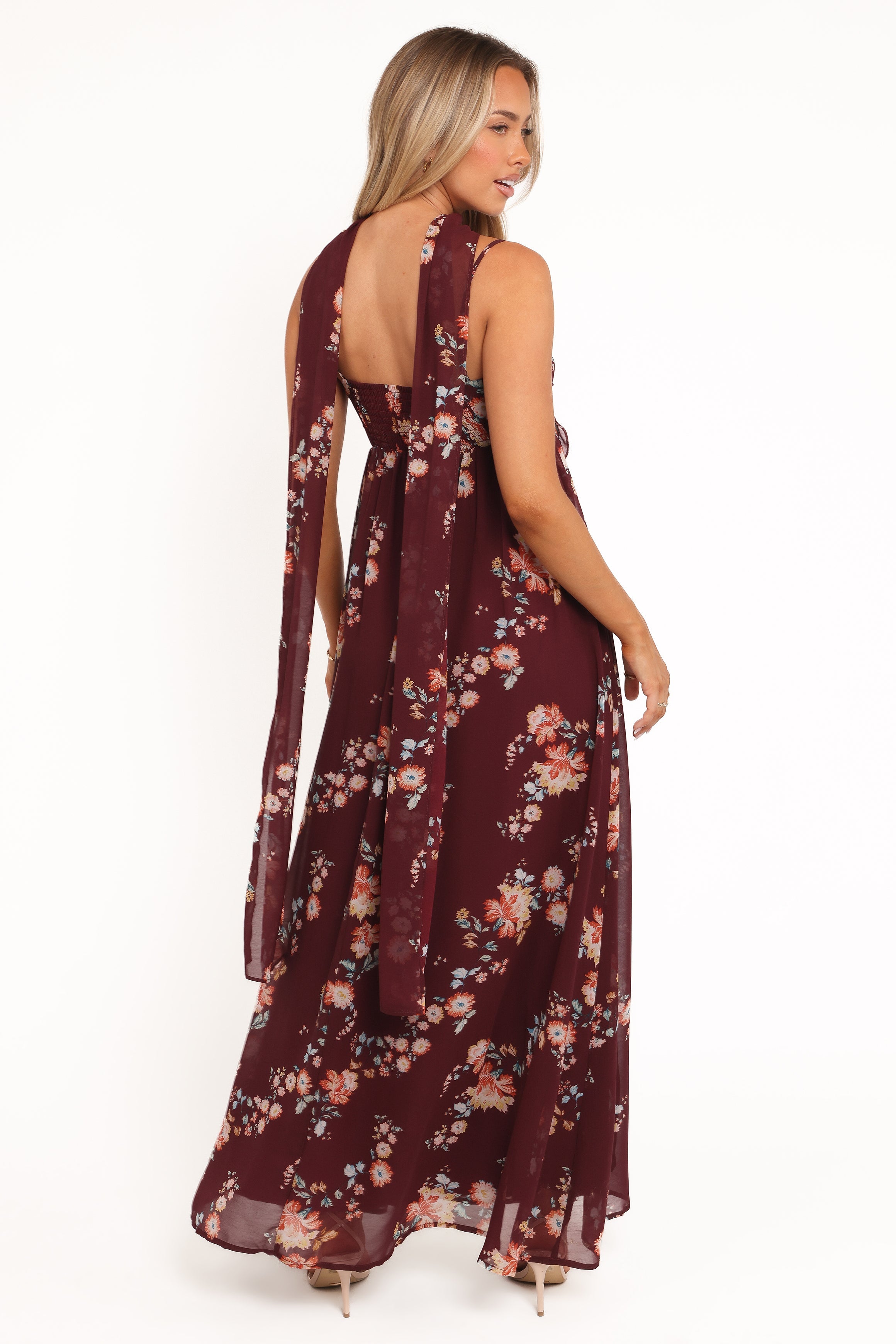 Tully Maxi Dress - Berry Floral