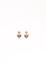 Mariana Heart Earrings - Gold