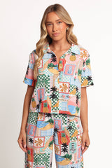 Valeria Shirt - Off White Multi