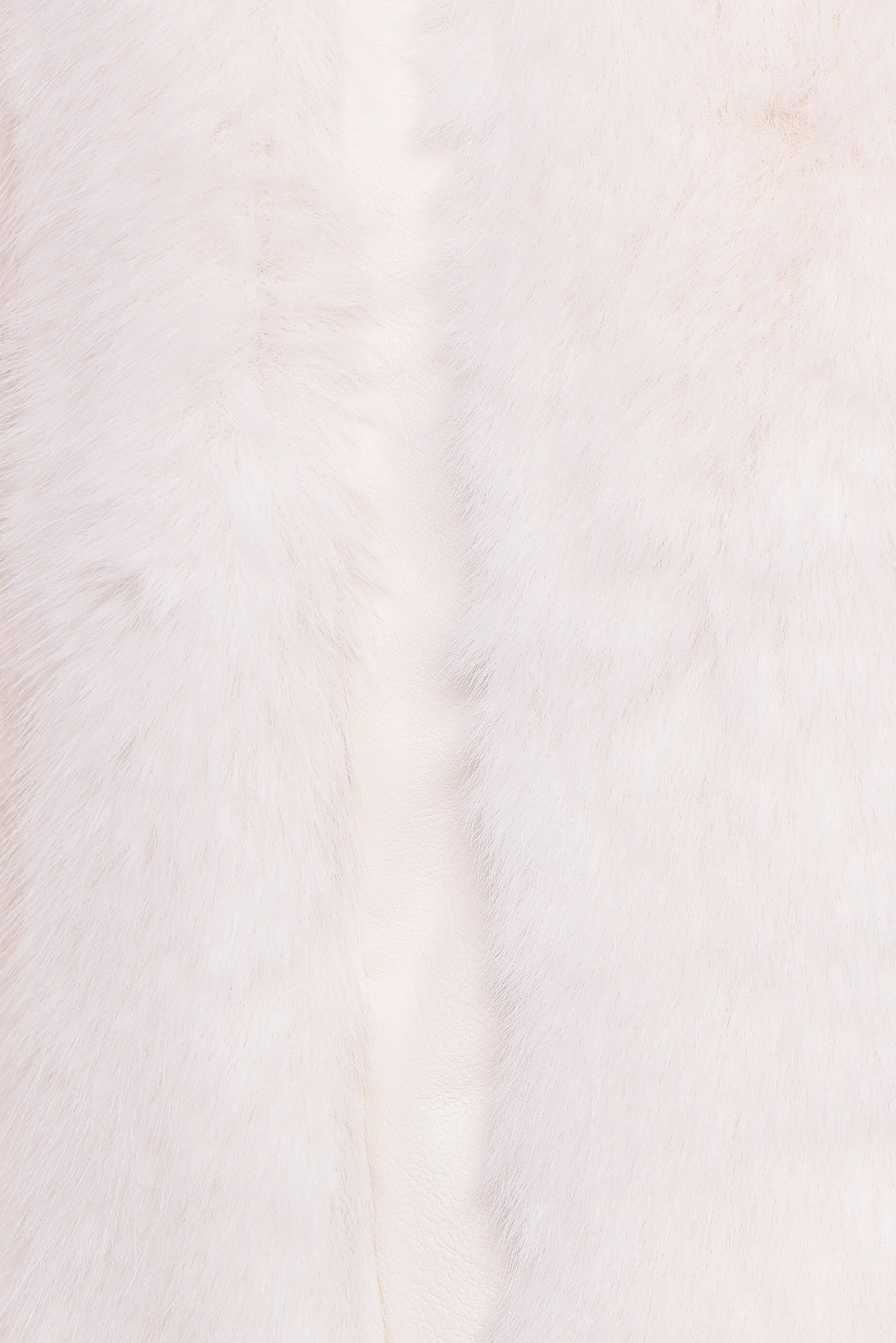 Velma Channel Faux Fur Jacket - Cream