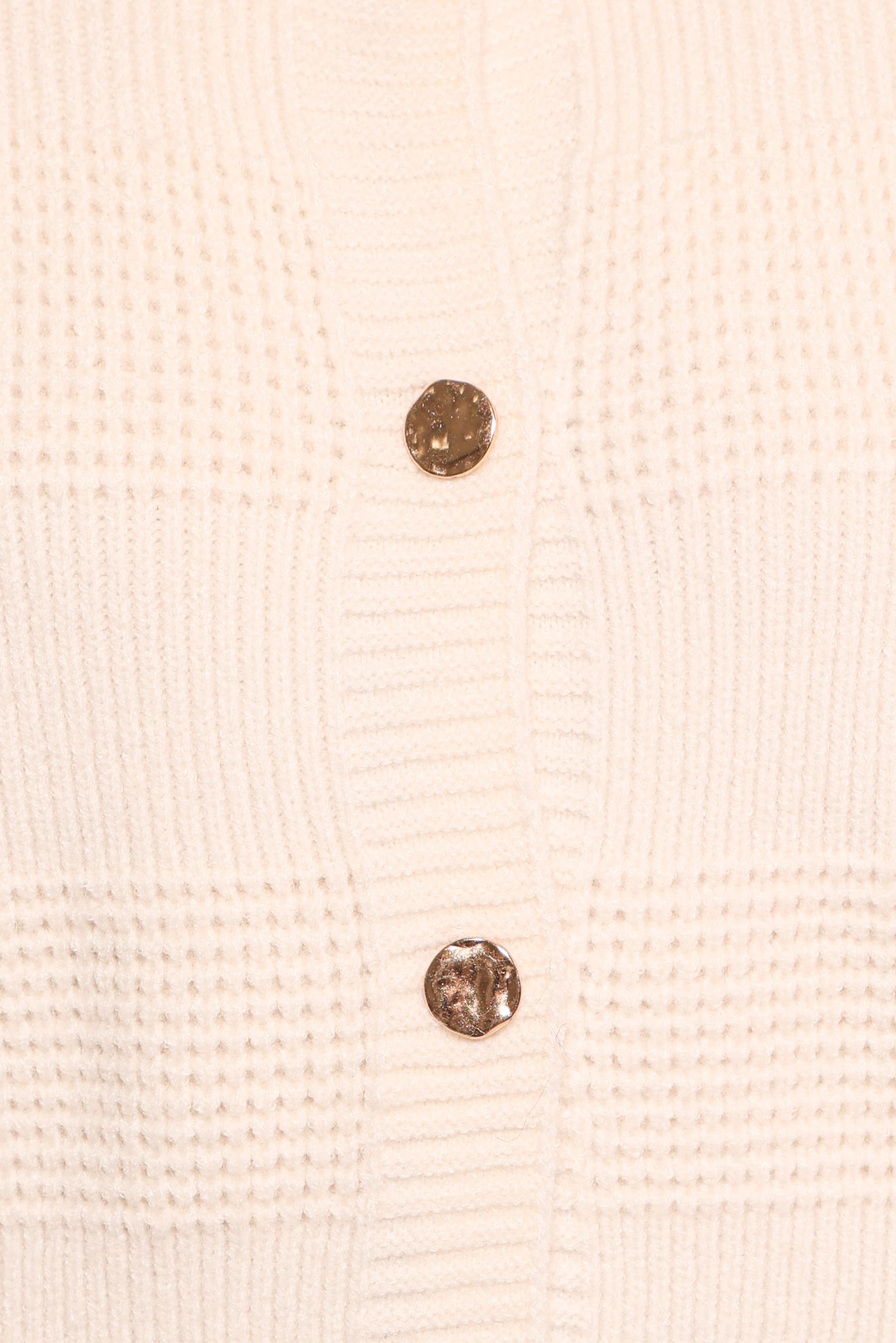 Verago Textured Stripe Cardigan - Cream