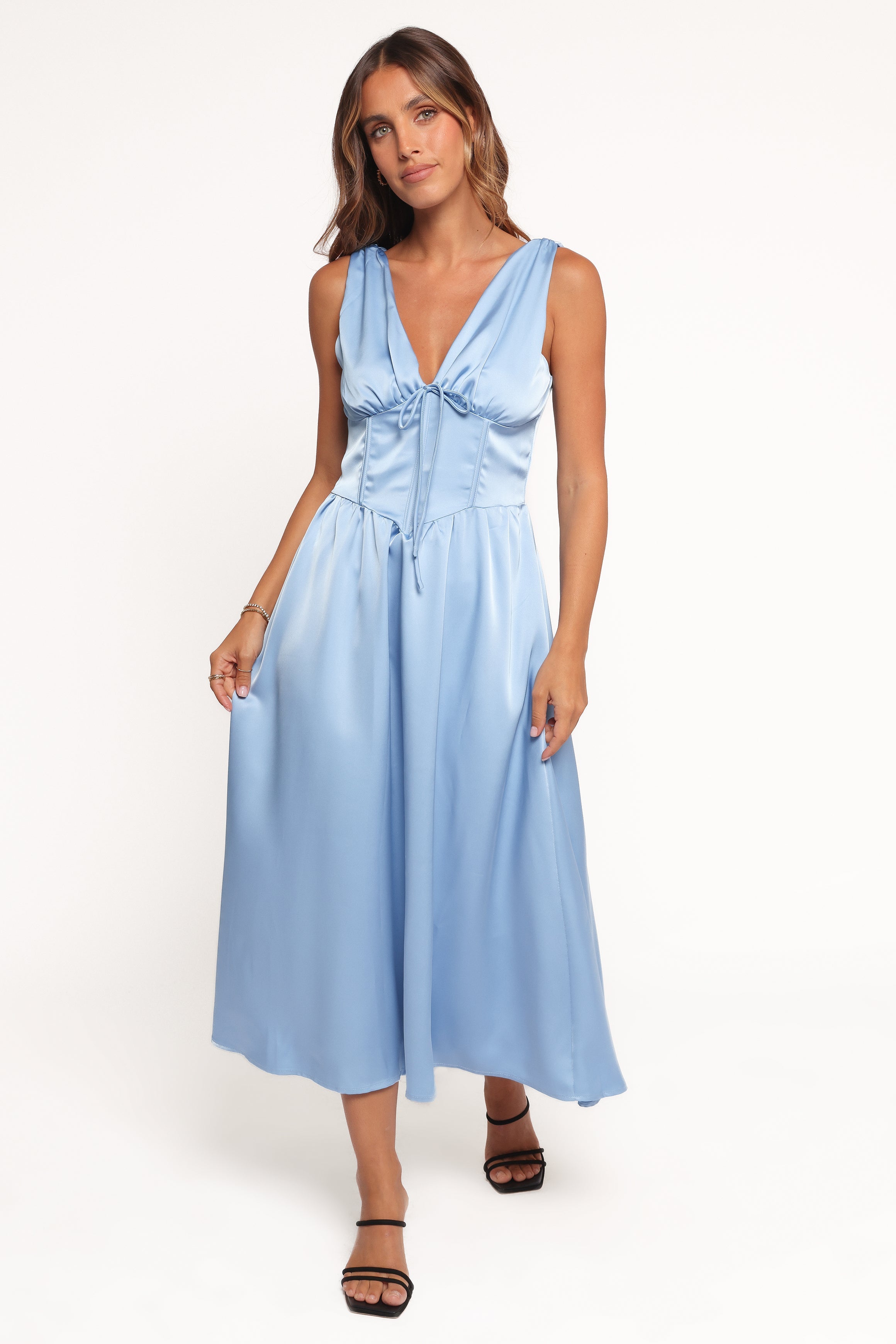 Verena Midi Dress - Periwinkle Blue